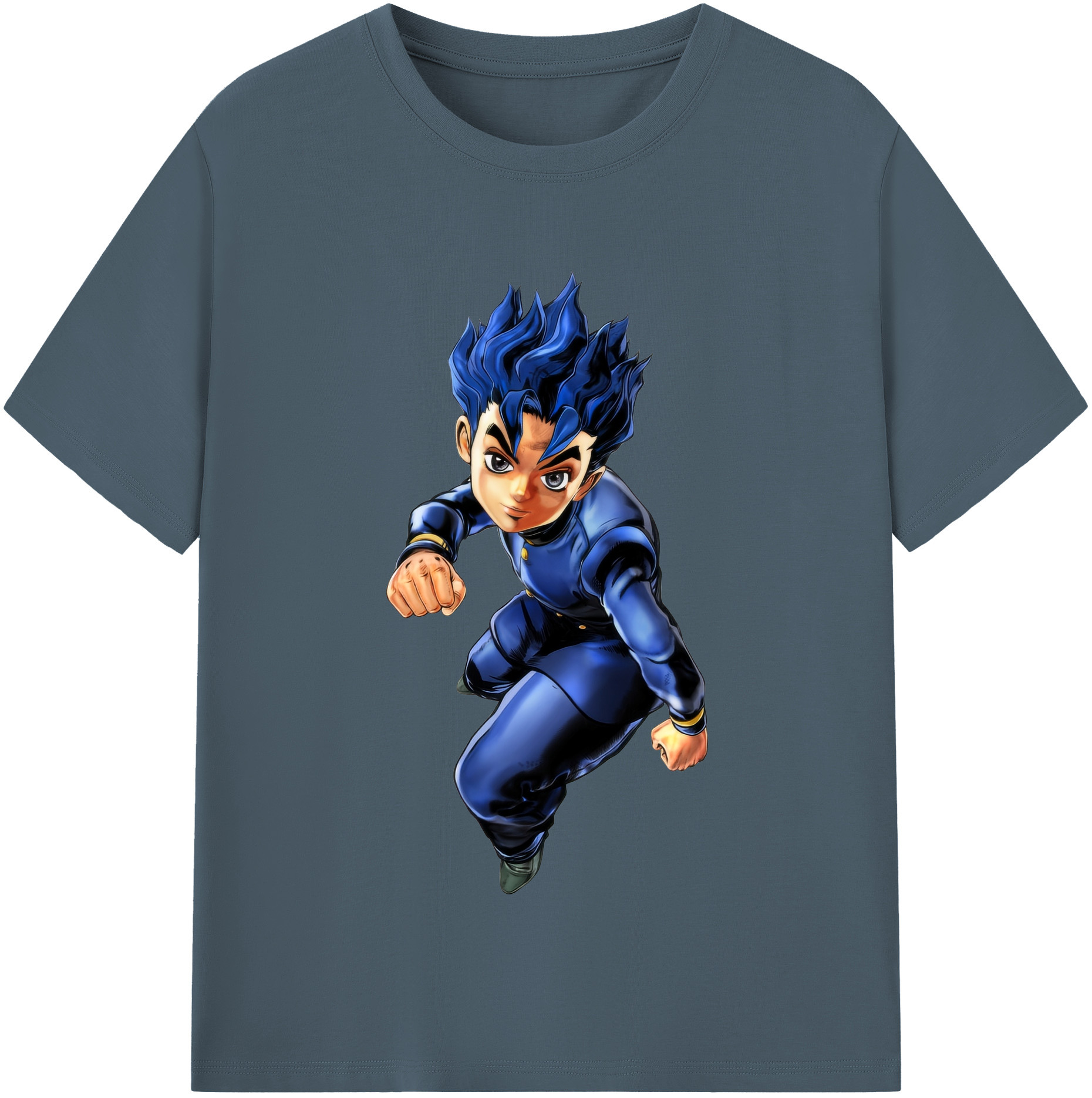 （画像用） ジョジョの奇妙な冒険 広瀨康一 JoJo's Bizarre Adventure Hirose Koichi 綿100％半袖Tシャツ（フロントプリント）